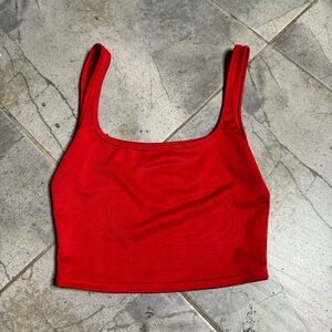 Red Crop Top